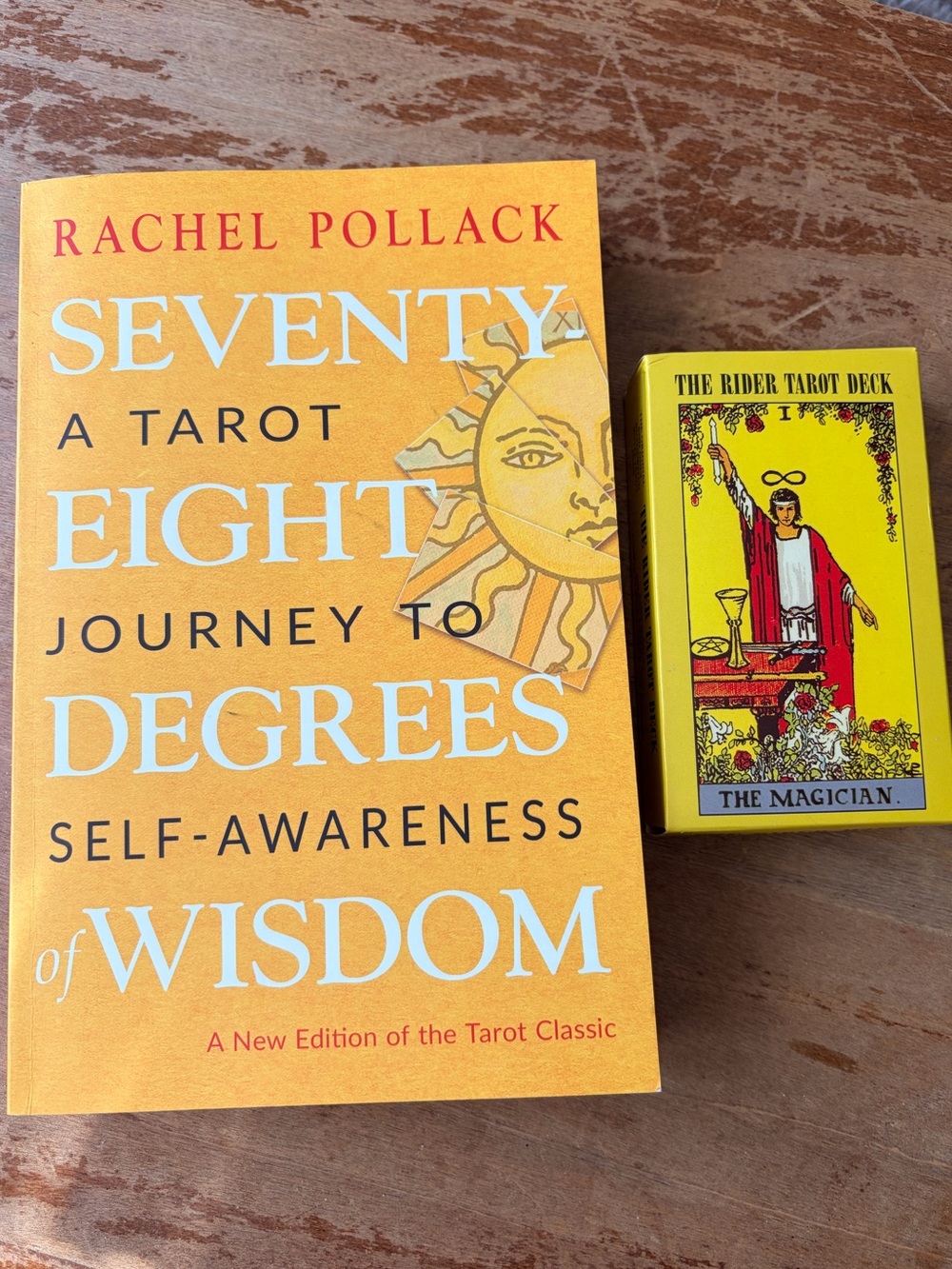 Rider Tarot Deck + 78 Degrees of Wisdom Rachel Pollack Book Set